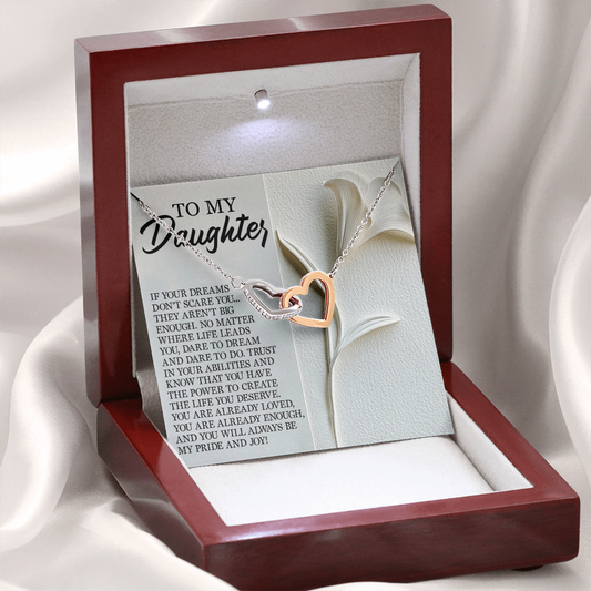 To My Daughter Necklace, Necklace For Daughter From Mom, Graduation Gift For Daughter, Necklace For My Daughter