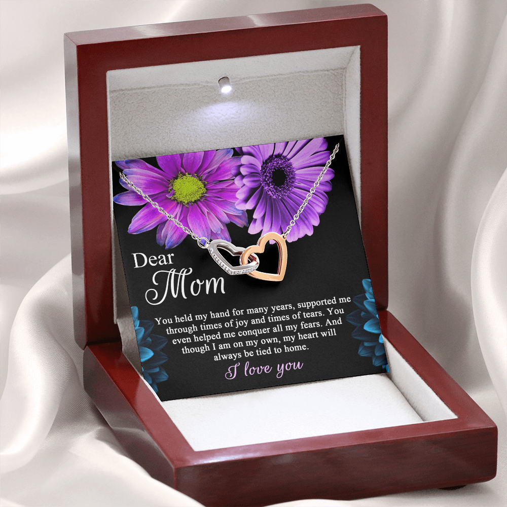 Dear Mom Necklace, To The Best Mom In The World Necklace, Christmas Gifts For Hispanic Mom, Birthday Mom From Daughter