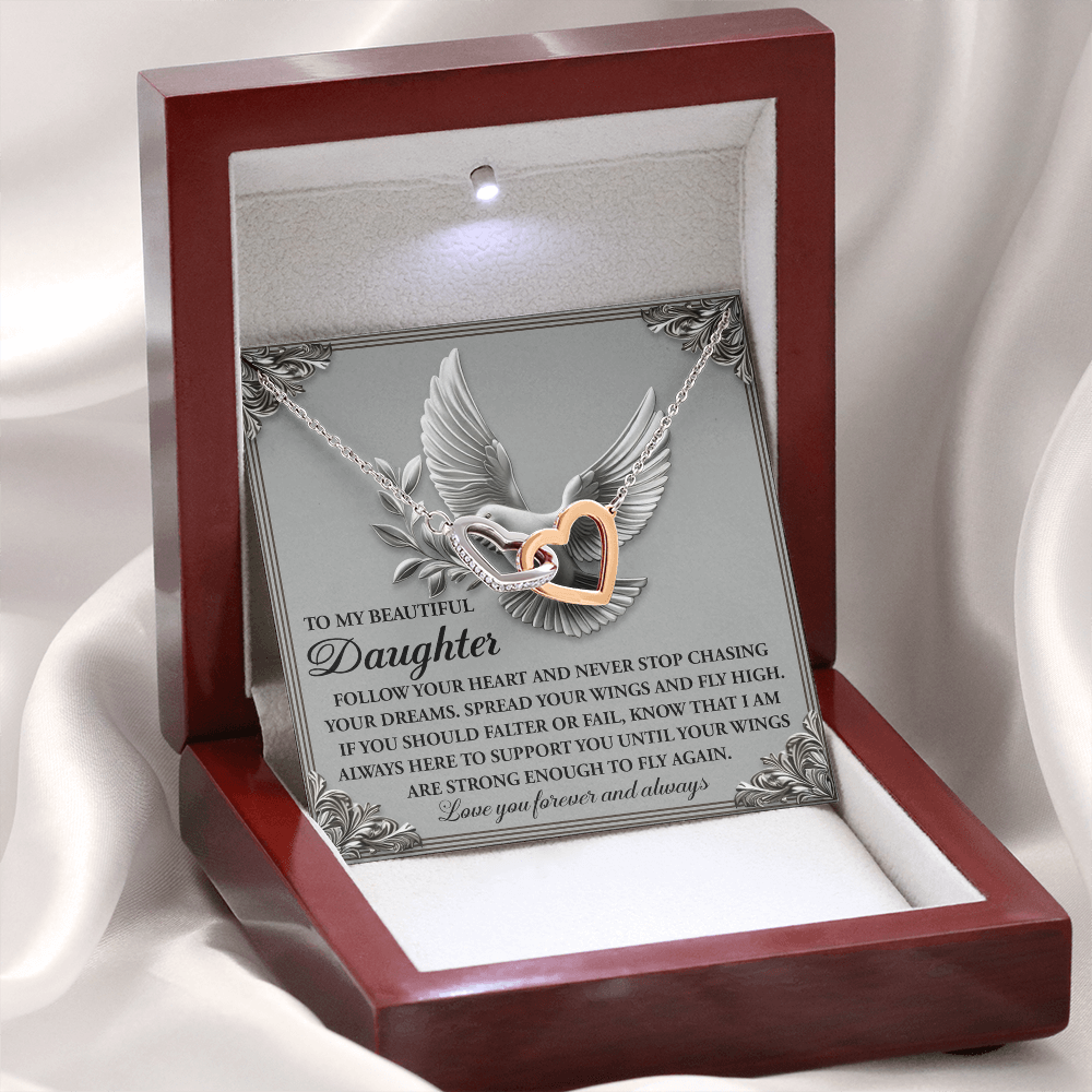 To My Beautiful Daughter Necklace, Birthday Card For Adult Daughter, Adult Daughter Birthday Gifts, Bonus Daughter Gifts Unique