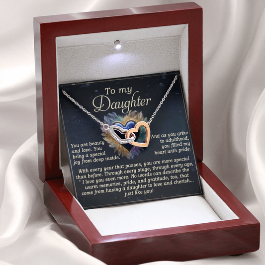 To My Daughter Necklace, For My Daughter From Dad, Daughter Gift From Dad, Daughter Necklaces From Mom