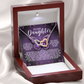 To My Daughter Necklace, Bridal Gift From Mother To Daughter, Daddy Daughter Valentines Gift, Daddy Loves You Necklace Daughter