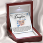 To My Dearest Daughter Necklace, Valentine Gifts For My Daughter, Valentines Gift Daughter From Dad, Daddys Little Girl Necklace