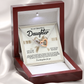 To My Beautiful Daughter Necklace, Beautiful Gift For Daughter From Dad Never Forget That I Love You Necklace,