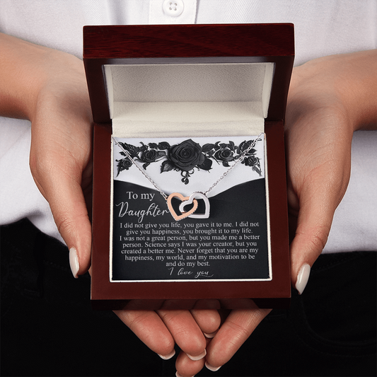 To My Daughter Necklace, Adult Daughter Valentine Gift, Valentines Gifts For My Daughter, Girls Necklace From Dad
