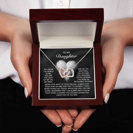 To My Daughter Necklace, To My Daughter From Dad, Birthday Gift For Adult Daughter, Daughter Necklace From Mom And Dad