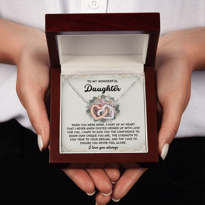 To My Wonderful Daughter Necklace, To My Daughter From Mom, Valentines Day Gifts For Daughter, Gifts For My Daughter
