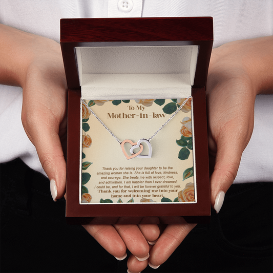 To My Incredible Mother-In-Law Necklace, Mother In Law Mothers Day Gift Jewelry, Future Mother In Law Gifts From Daughter In Law