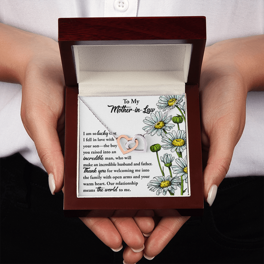 To My Mother-In-Law Necklace, Gift To Mother In Law From Bride, Mother In Law Gifts From Daughter In Law Funny, Gift Ideas Mother In Law