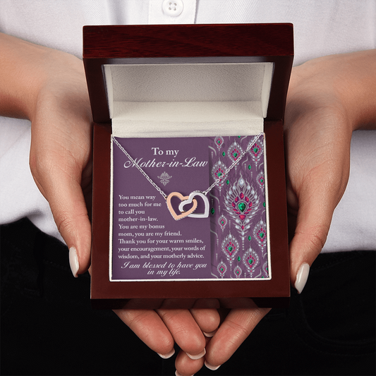 To My Mother-In-Law Necklace, Gifts For Mother In Law Birthday, Mothers Day Gift For Mother Inlaw, Mother In Law Valentines Gifts
