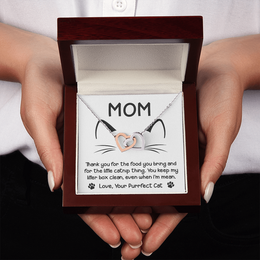 To My Mom Necklace, Message Card Necklace Gift To Mom, Gifts For Your Mom From Daughter, Gifts For Moms From Daughters