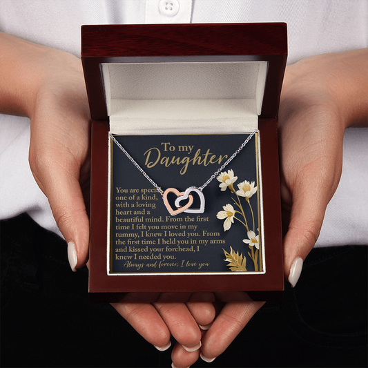 To My Daughter Necklace, Valentines For Adult Daughter, To Our Daughter Gifts From Parents, Daddy Necklace For Daughter