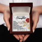 To My Wonderful Daughter Necklace, Gifts For Grown Daughter From Dad, Daughter Valentine Gift From Dad, Daughter Necklace From Parents