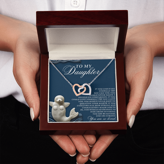 To My Daughter Necklace, Daughter Necklace From Dad, Birthday Gifts For Adult Daughter, Daughter Jewelry From Mom