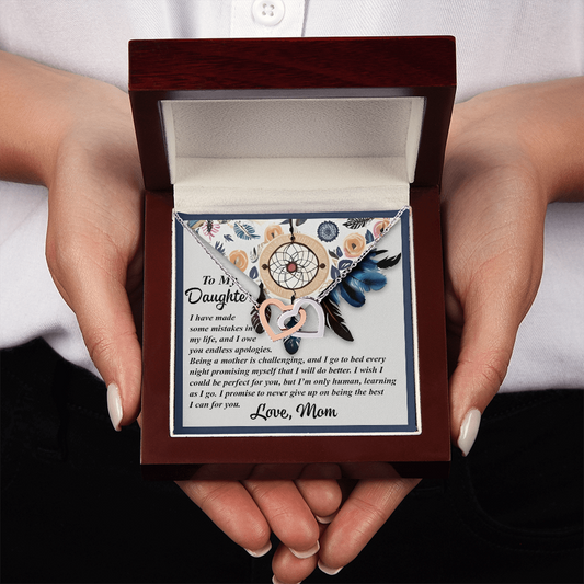 To My Daughter Necklace, Mother And Daughter Necklace, Gifts For Daughter Adult, Jewelry For Daughter From Dad