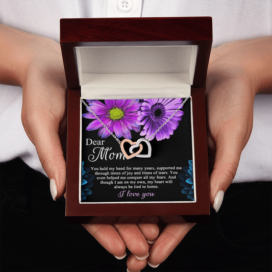 Dear Mom Necklace, To The Best Mom In The World Necklace, Christmas Gifts For Hispanic Mom, Birthday Mom From Daughter