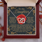 To My Daughter Necklace, Birthday Card For Adult Daughter, Adult Daughter Birthday Gifts, Bonus Daughter Gifts Unique