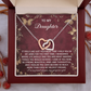 To My Daughter Necklace, Gifts For Adult Daughter From Mom, Mom And Daughter Necklace, My Daughter Gifts From Dad