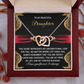 To My Beautiful Daughter Necklace, For My Daughter From Dad, Daughter Gifts From Mom, Gifts For Grown Daughter