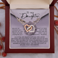 To My Daughter Necklace, Daughter Necklace From Mom And Dad, Dad To Daughter Necklace, Daughter Necklace From Mom And Dad