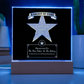 Father's Day Award Square Acrylic, Acrylic For Dad From Daughter, Gift For Fathers Day From Daughter, Gift For Dad From Son