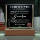 Certificate Of Appreciation Square Acrylic, Easter Gifts For Dad From Daughter, Birthday Gift For Dad From Son, Christmas Presents For Dad
