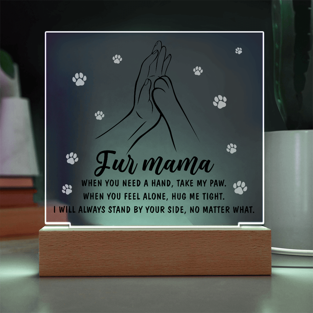 Fur Mama Square Acrylic, Gifts For Mother From Daughter, Meaningful Christmas Gifts For Mom, Mom Light Up Gifts, Mothers Day Ideas For Mom