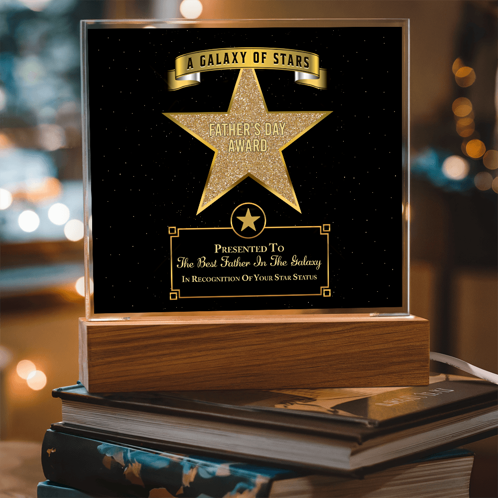 Father's Day Award Square Acrylic, Acrylic For Dad From Daughter, Gift For Fathers Day From Daughter, Gift For Dad From Son