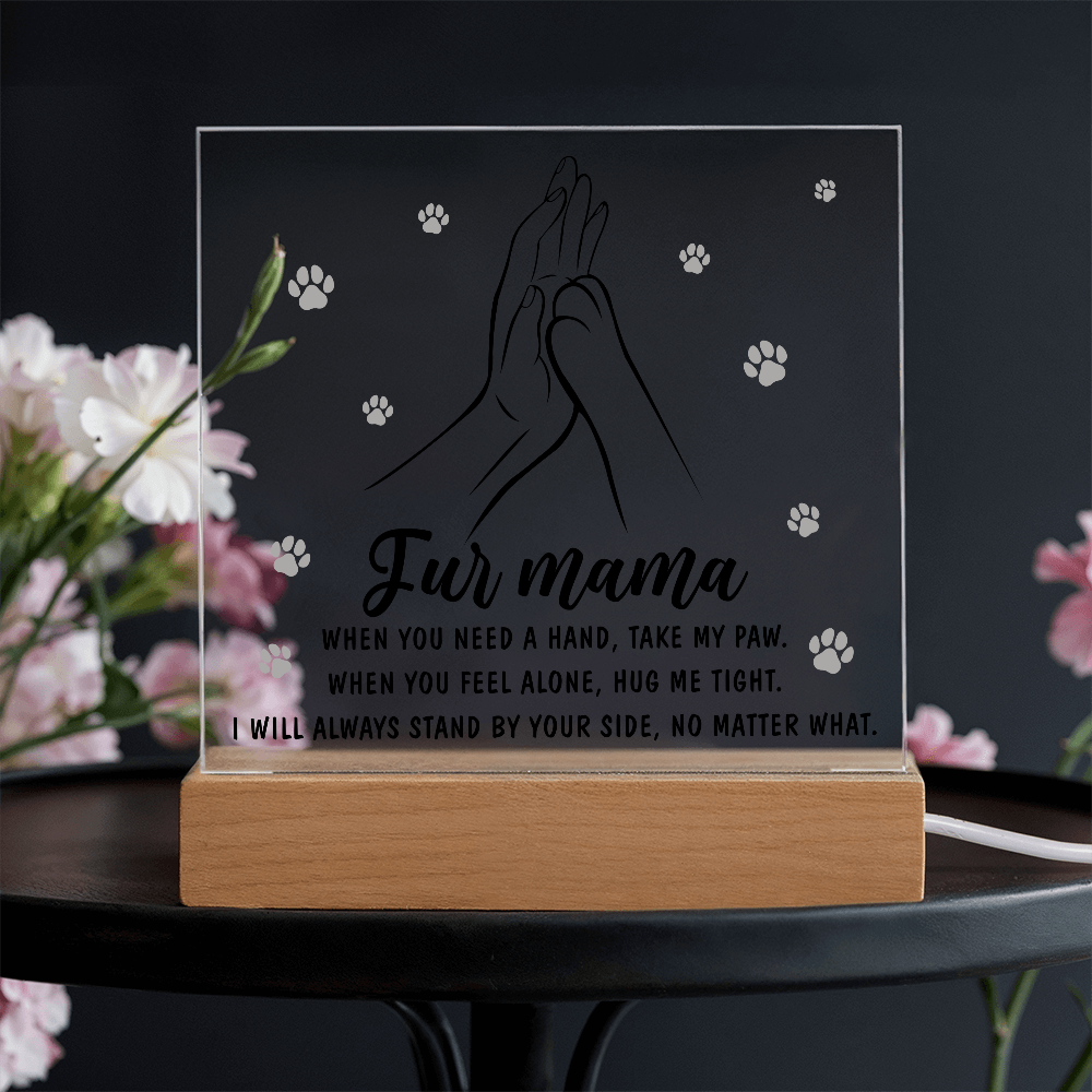 Fur Mama Square Acrylic, Gifts For Mother From Daughter, Meaningful Christmas Gifts For Mom, Mom Light Up Gifts, Mothers Day Ideas For Mom