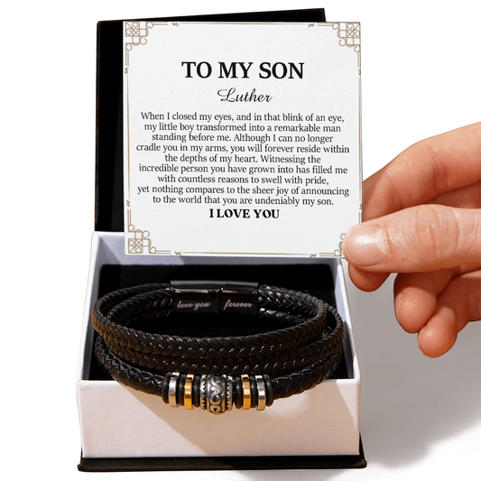 TTSA01 - Leather Bracelet for Son