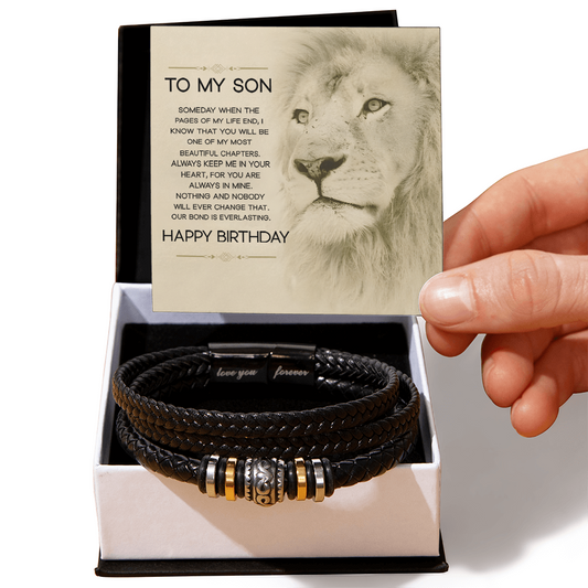 TTSA01 - Bracelet to My Son, Happy Birthday
