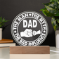 Dad Round Acrylic, Gifts For Dad From Daughter, Dad Gift From Daughter, Fathers Day Gifts For Dad From Daughter