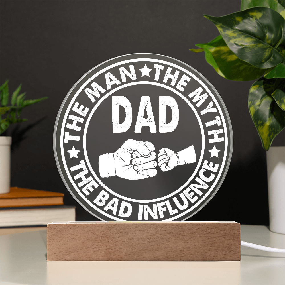 Dad Round Acrylic, Gifts For Dad From Daughter, Dad Gift From Daughter, Fathers Day Gifts For Dad From Daughter