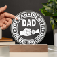 Dad Round Acrylic, Gifts For Dad From Daughter, Dad Gift From Daughter, Fathers Day Gifts For Dad From Daughter
