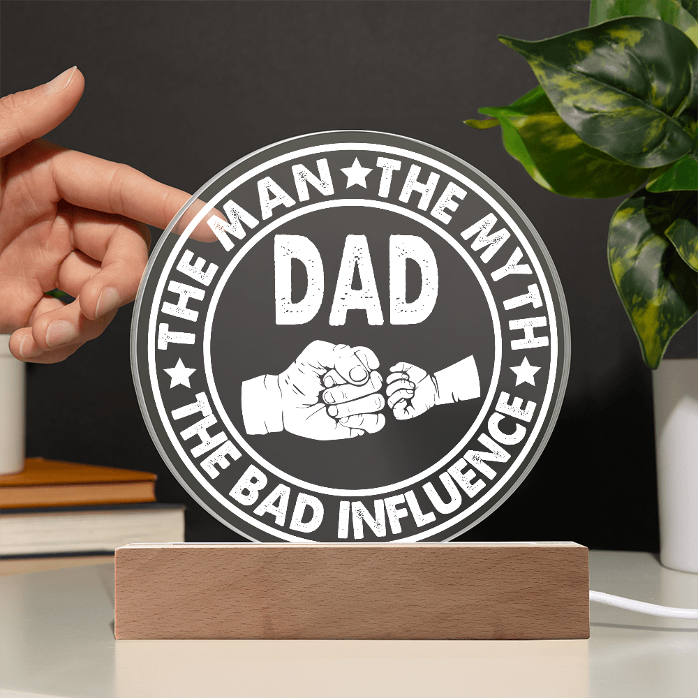 Dad Round Acrylic, Gifts For Dad From Daughter, Dad Gift From Daughter, Fathers Day Gifts For Dad From Daughter