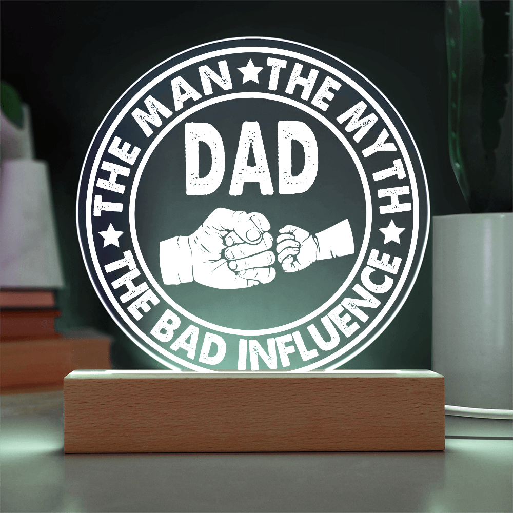 Dad Round Acrylic, Gifts For Dad From Daughter, Dad Gift From Daughter, Fathers Day Gifts For Dad From Daughter