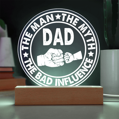 Dad Round Acrylic, Gifts For Dad From Daughter, Dad Gift From Daughter, Fathers Day Gifts For Dad From Daughter