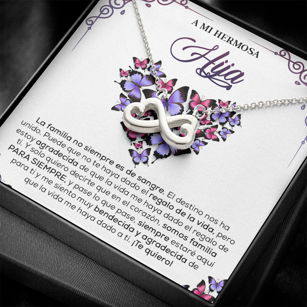 Regalo Para Hija Adulta, Cadena De Plata Para Mujer - HINESP-BR3-T4-3
