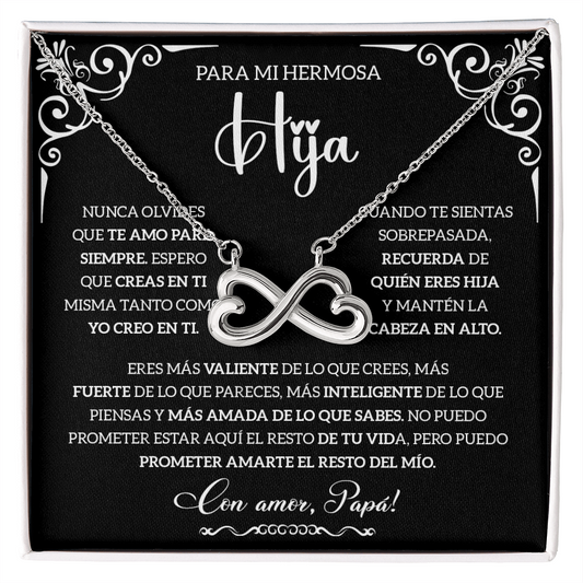 PARA MI HIJA Collar De Mama, Regalos De Amor En, Pancartas En Español Para Dedicar A Mi Hija - HINESP-FBA-BR3-T5