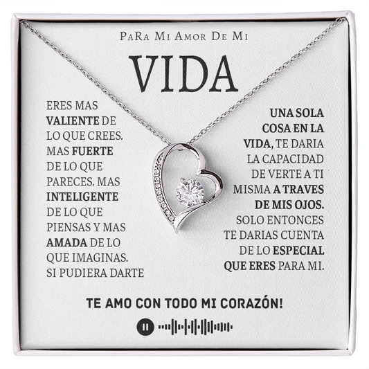 Para El Amor De Mi Vida, Collar Y Mensaje, 14 De Febrero Regalos Para Mujer - VIDA_BR3_T3_8