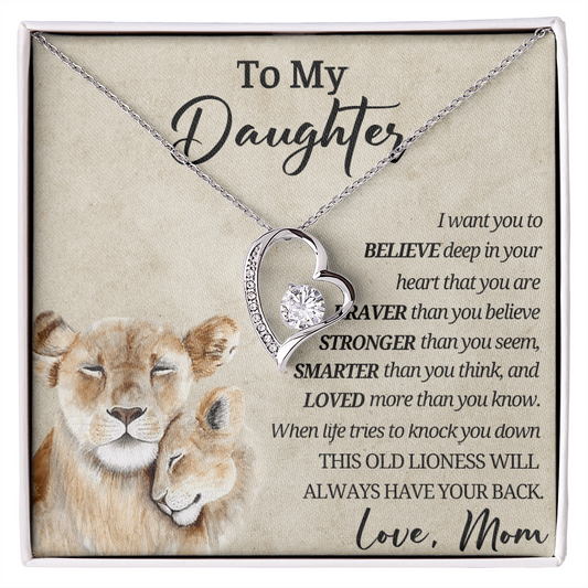 12-946- To My Daughter forever love nacklace