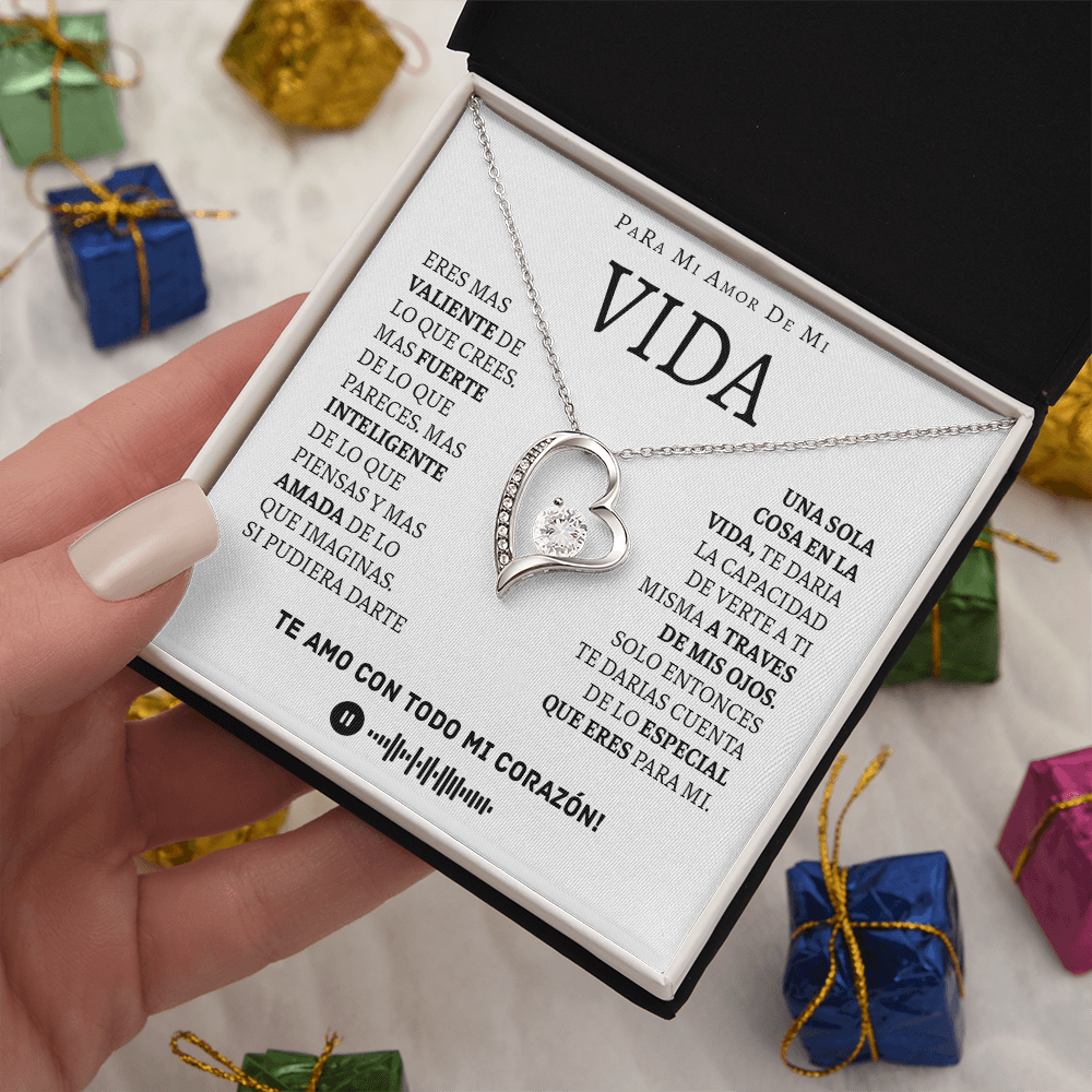 Para El Amor De Mi Vida, Collar Y Mensaje, 14 De Febrero Regalos Para Mujer - VIDA_BR3_T3_8