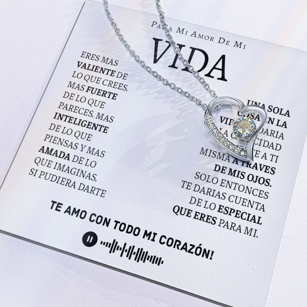 Para El Amor De Mi Vida, Collar Y Mensaje, 14 De Febrero Regalos Para Mujer - VIDA_BR3_T3_8