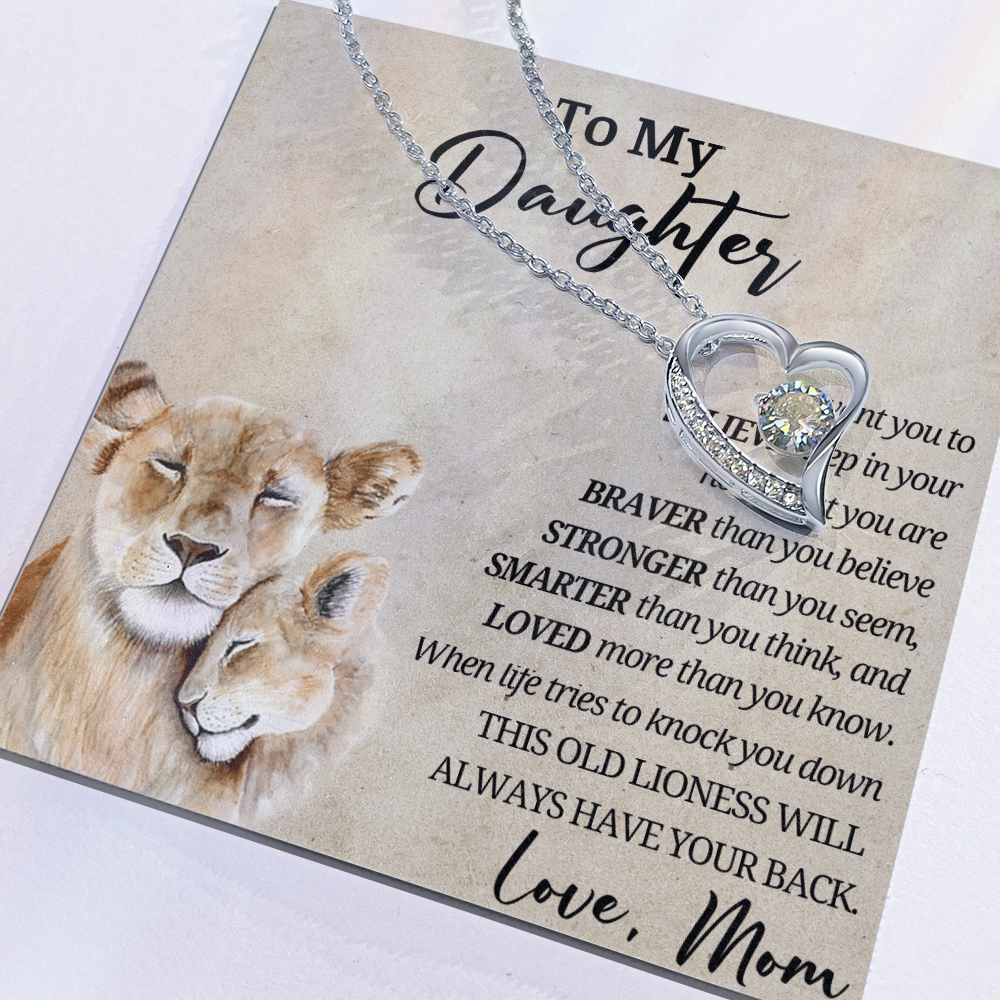 12-946- To My Daughter forever love nacklace