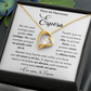 Regalo Para Esposa, Detalles Para Mi Esposa, Mensaje Para Mi Esposa - Forever Love Necklace - ESP_BR2_NLNM5_2