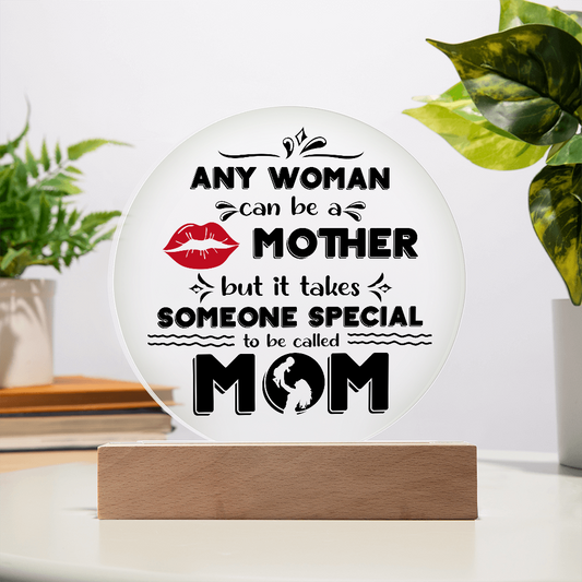 Mom Round Acrylic, Gifts For Mom Plaque, Mothers Day Gifts For Mom Office, Mother's Day Gift From Daughter, Valentine's Day Gifts For Mother