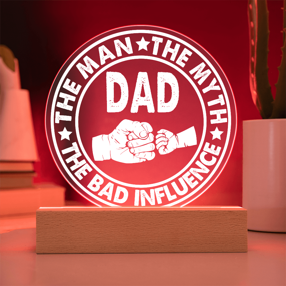 Dad Round Acrylic, Gifts For Dad From Daughter, Dad Gift From Daughter, Fathers Day Gifts For Dad From Daughter
