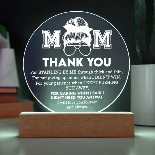 Mom Round Acrylic, Mom Acrylic Plaque, Mothers Day Gifts For Mom Lighthouse, Christmas Gifts For Women Mom, Mom Gifts From Son