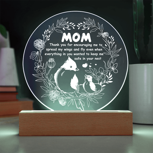 Mom Round Acrylic, Mom Gift Plaque, Mother Day Gifts From Son, Valentine Day Gifts For Mom From Daughter, Mother's Day Gift Idea