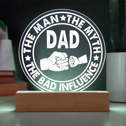 Dad Round Acrylic, Gifts For Dad From Daughter, Dad Gift From Daughter, Fathers Day Gifts For Dad From Daughter