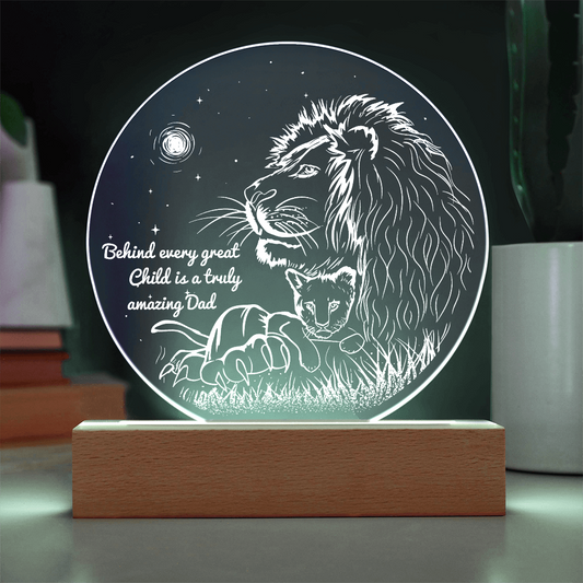 Amazing Dad Round Acrylic, Gifts For Dad Birthday From Daughter, Gift For Fathers Day Bulk, Birthday Gift For Dad From Son